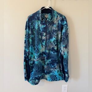 Huk Kryptek Icon 1/4 Zip Pullover Blue Men’s Size XXL